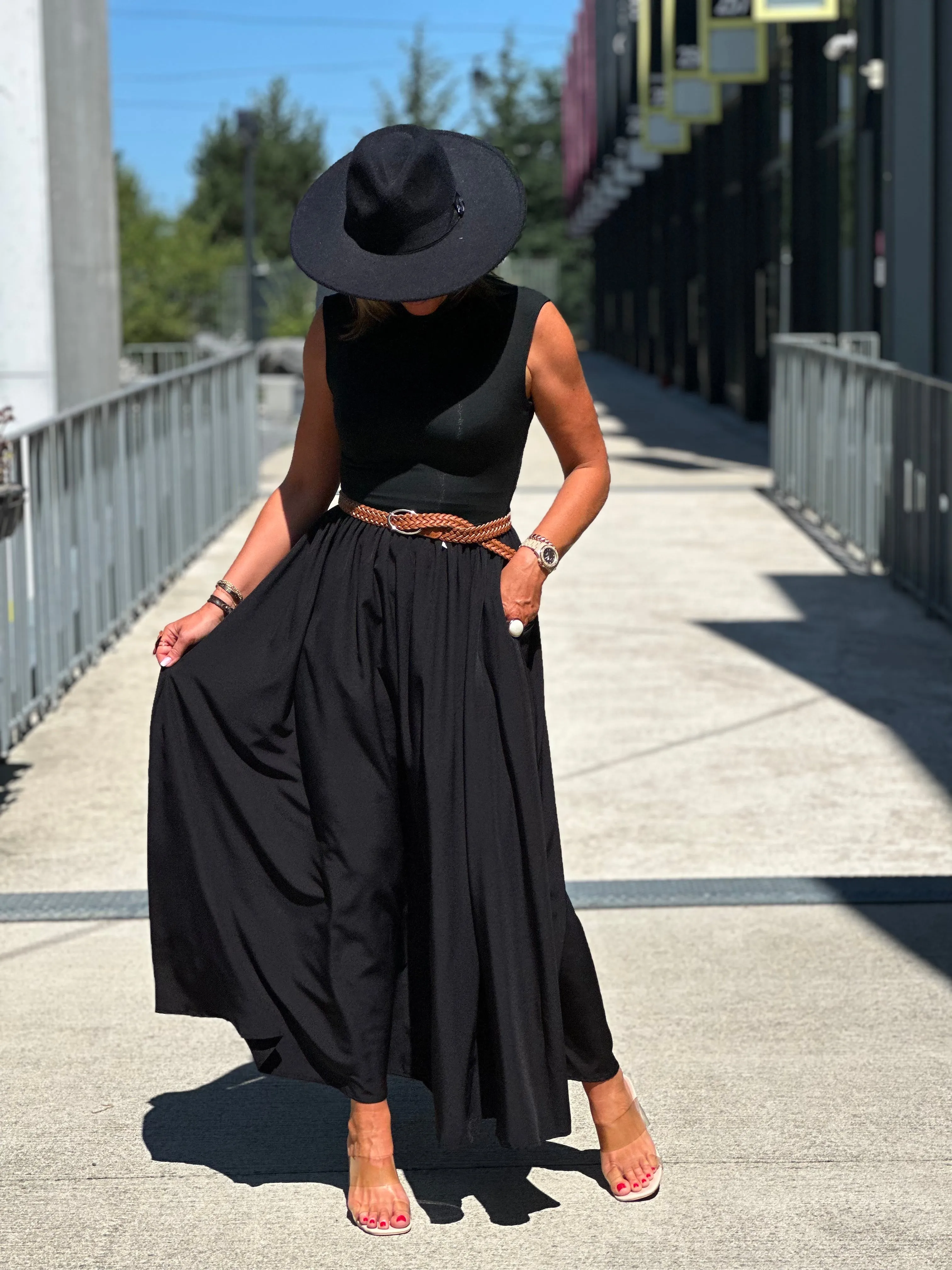Robe noir bouffante Elise