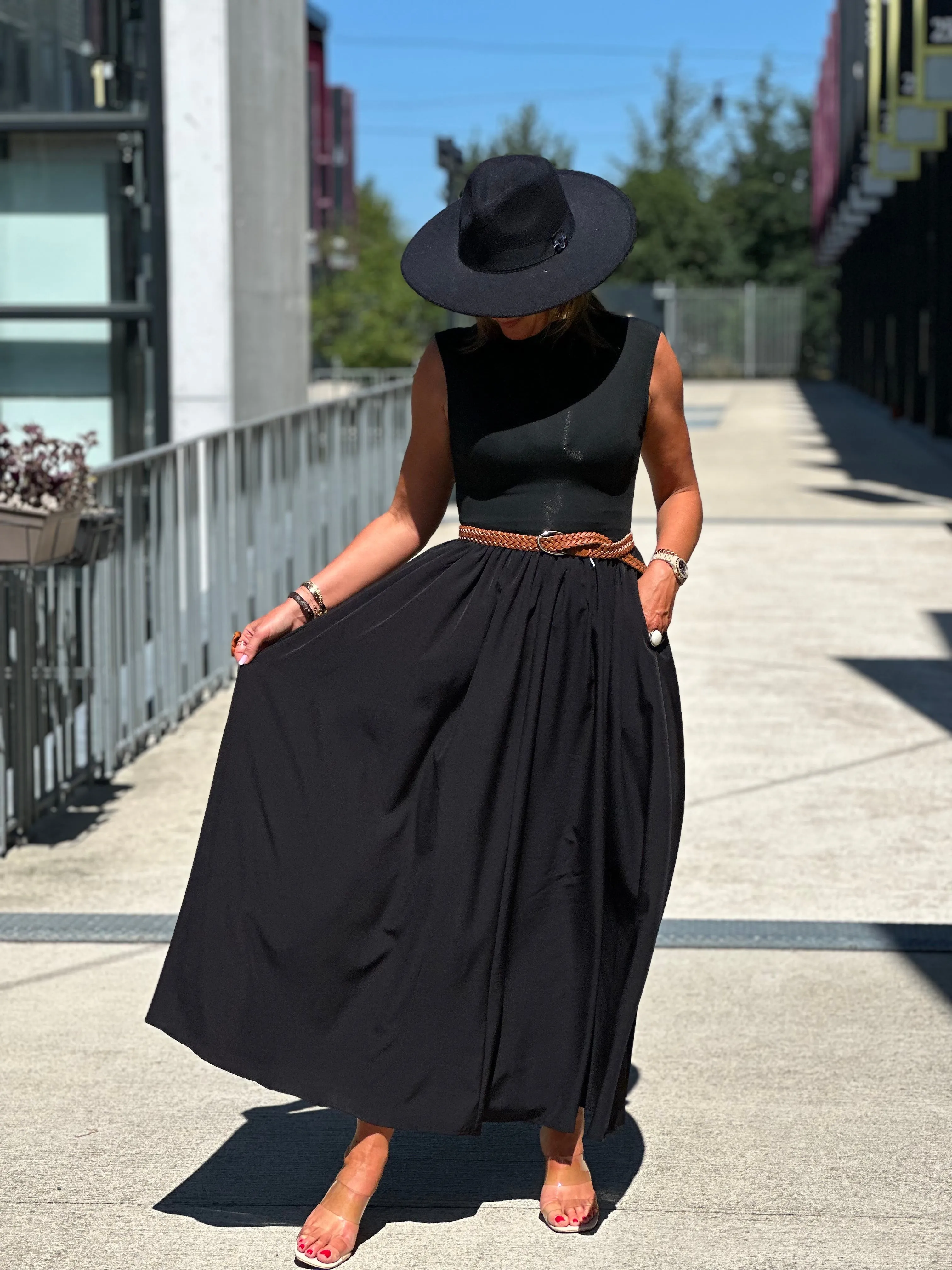 Robe noir bouffante Elise