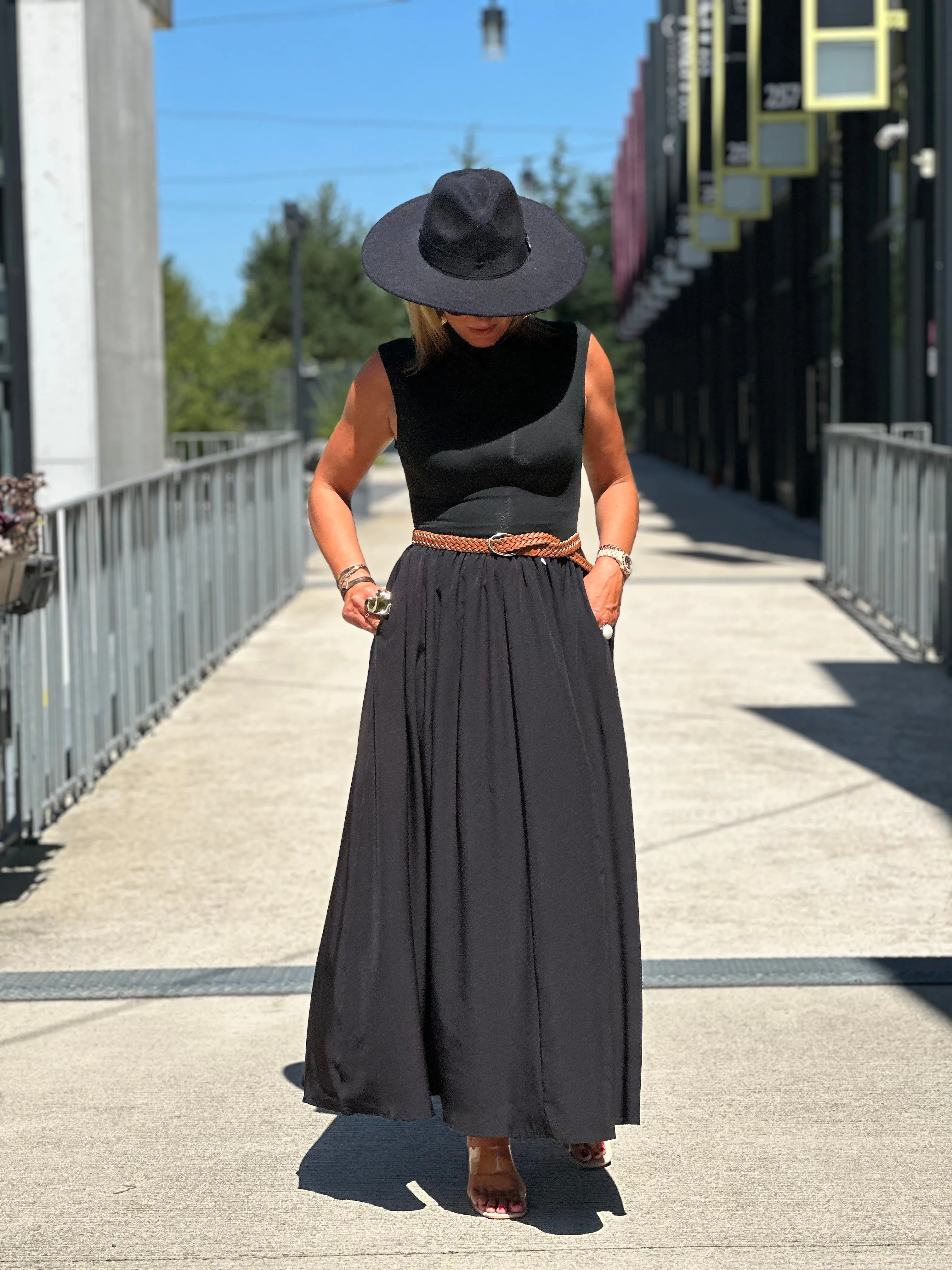 Robe noir bouffante Elise